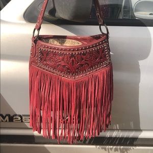 Montana West Conceal Carey Fringe Purse